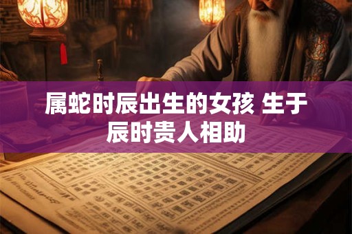 属蛇时辰出生的女孩 生于辰时贵人相助