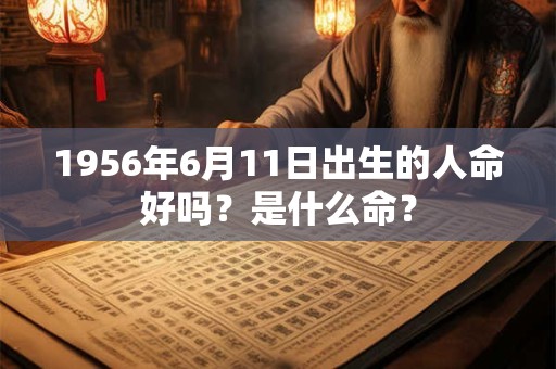 1956年6月11日出生的人命好吗？是什么命？