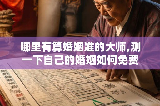 哪里有算婚姻准的大师,测一下自己的婚姻如何免费