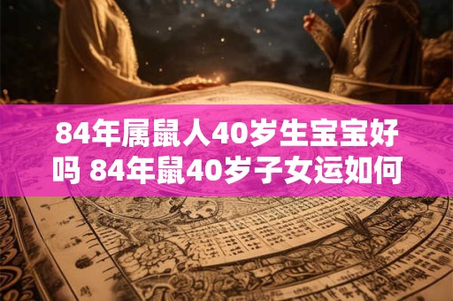 84年属鼠人40岁生宝宝好吗 84年鼠40岁子女运如何