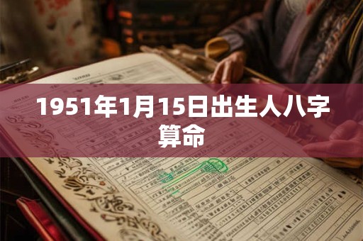 1951年1月15日出生人八字算命 1951年1月15日出生人八字算命