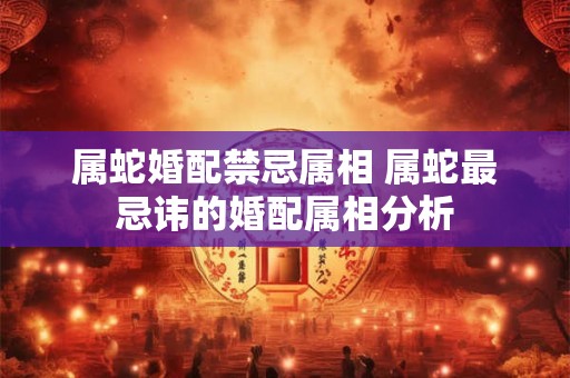 属蛇婚配禁忌属相 属蛇最忌讳的婚配属相分析