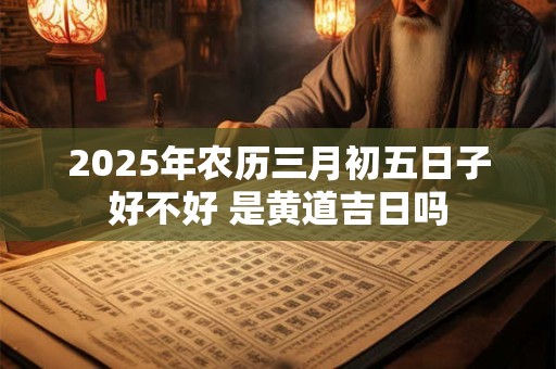 2025年农历三月初五日子好不好 是黄道吉日吗