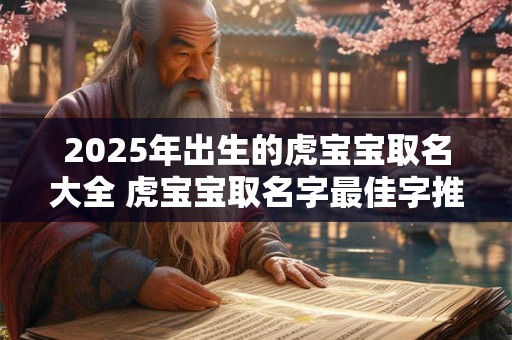 2025年出生的虎宝宝取名大全 虎宝宝取名字最佳字推荐