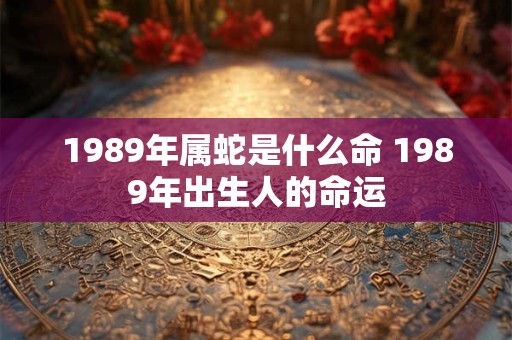 1989年属蛇是什么命 1989年出生人的命运
