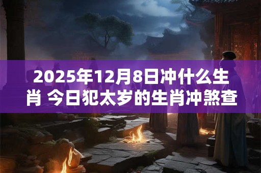 2025年12月8日冲什么生肖 今日犯太岁的生肖冲煞查询：