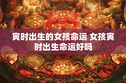 寅时出生的女孩命运 女孩寅时出生命运好吗