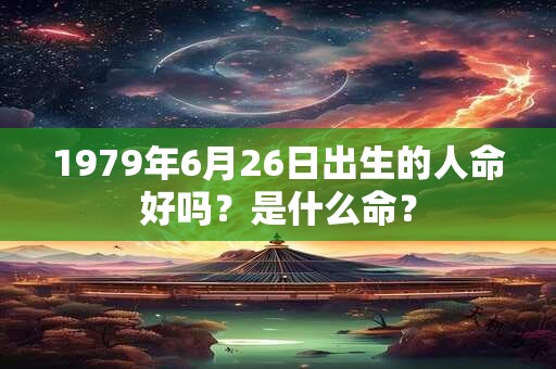 1979年6月26日出生的人命好吗？是什么命？
