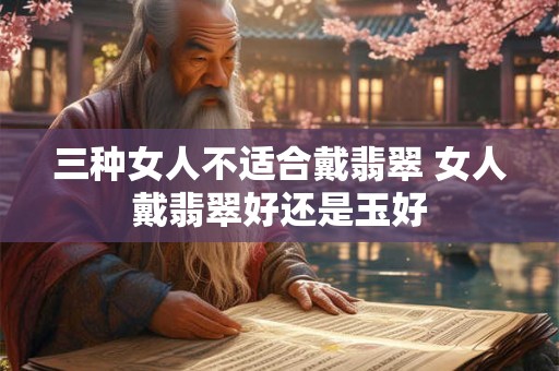 三种女人不适合戴翡翠 女人戴翡翠好还是玉好