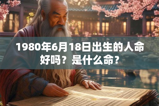 1980年6月18日出生的人命好吗？是什么命？