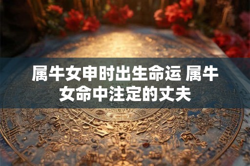 属牛女申时出生命运 属牛女命中注定的丈夫 属牛女申时出生命运 属牛女命中注定的丈夫