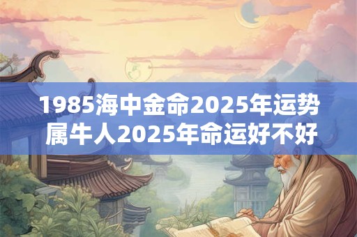 1985海中金命2025年运势 属牛人2025年命运好不好