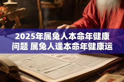 2025年属兔人本命年健康问题 属兔人逢本命年健康运如何 2025年属兔人本命年健康问题 属兔人逢本命年健康运如何