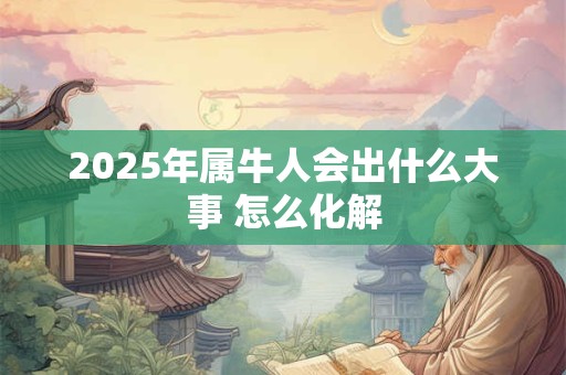 2025年属牛人会出什么大事 怎么化解 2025年属牛人会出什么大事 怎么化解