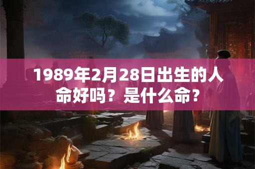 1989年2月28日出生的人命好吗？是什么命？