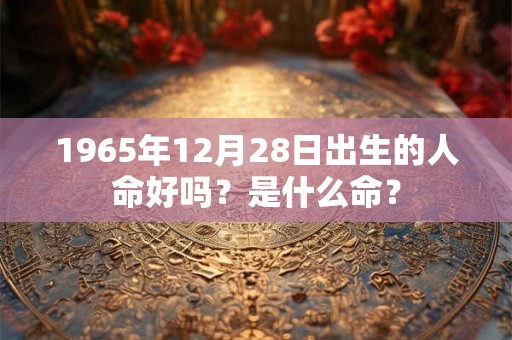 1965年12月28日出生的人命好吗？是什么命？