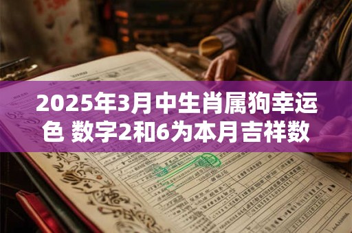 2025年3月中生肖属狗幸运色 数字2和6为本月吉祥数字