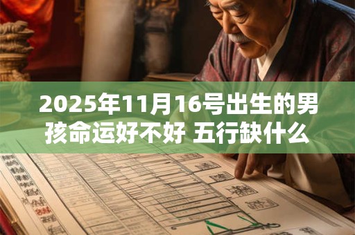 2025年11月16号出生的男孩命运好不好 五行缺什么
