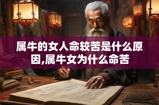 属牛的女人命较苦是什么原因,属牛女为什么命苦