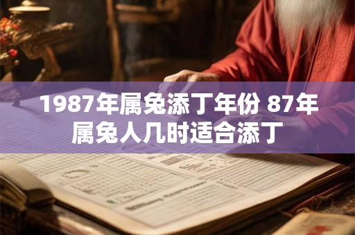 1987年属兔添丁年份 87年属兔人几时适合添丁