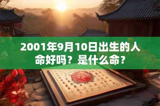 2001年9月10日出生的人命好吗？是什么命？