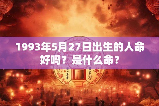 1993年5月27日出生的人命好吗？是什么命？