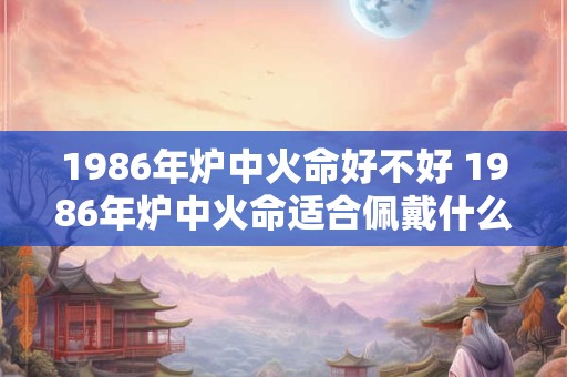 1986年炉中火命好不好 1986年炉中火命适合佩戴什么