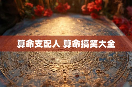 算命支配人 算命搞笑大全