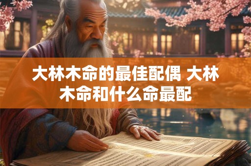 大林木命的最佳配偶 大林木命和什么命最配