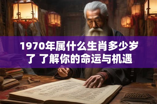 1970年属什么生肖多少岁了 了解你的命运与机遇