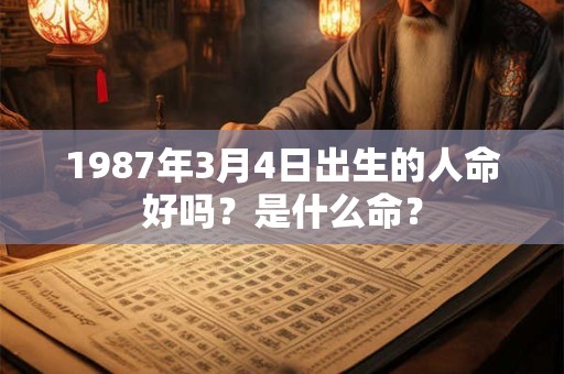 1987年3月4日出生的人命好吗？是什么命？