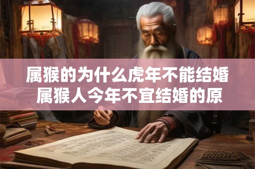 属猴的为什么虎年不能结婚 属猴人今年不宜结婚的原因