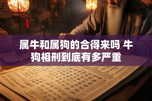 属牛和属狗的合得来吗 牛狗相刑到底有多严重