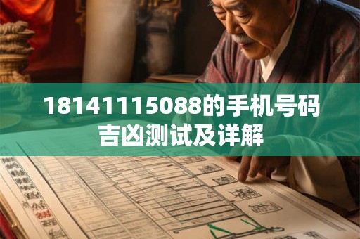 18141115088的手机号码吉凶测试及详解