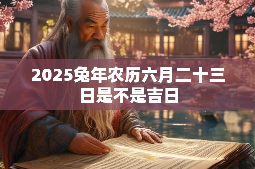 2025兔年农历六月二十三日是不是吉日