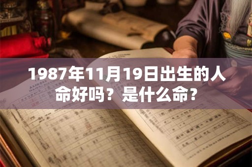 1987年11月19日出生的人命好吗？是什么命？
