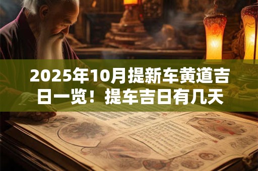 2025年10月提新车黄道吉日一览！提车吉日有几天