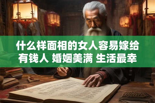 什么样面相的女人容易嫁给有钱人 婚姻美满 生活最幸福