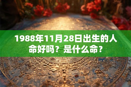 1988年11月28日出生的人命好吗？是什么命？