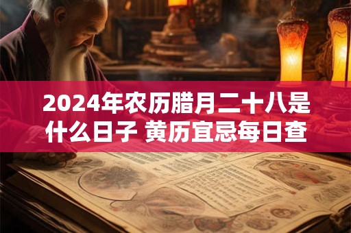 2024年农历腊月二十八是什么日子 黄历宜忌每日查询