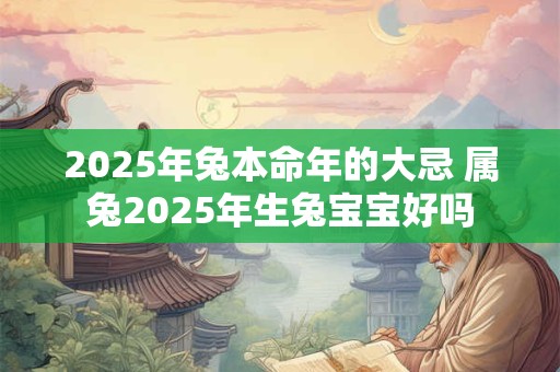 2025年兔本命年的大忌 属兔2025年生兔宝宝好吗