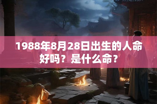 1988年8月28日出生的人命好吗？是什么命？