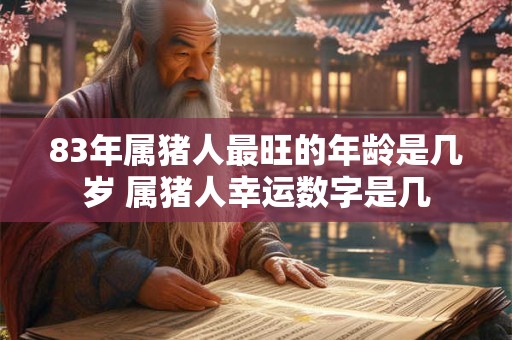 83年属猪人最旺的年龄是几岁 属猪人幸运数字是几
