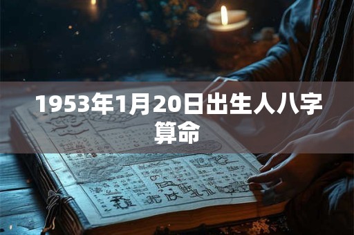 1953年1月20日出生人八字算命