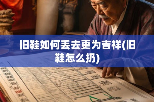 旧鞋如何丢去更为吉祥(旧鞋怎么扔)