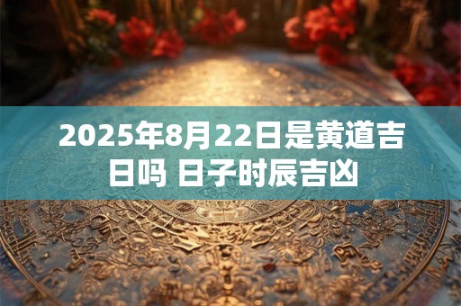 2025年8月22日是黄道吉日吗 日子时辰吉凶