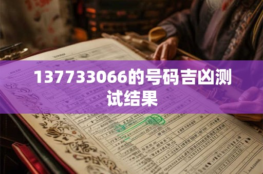137733066的号码吉凶测试结果