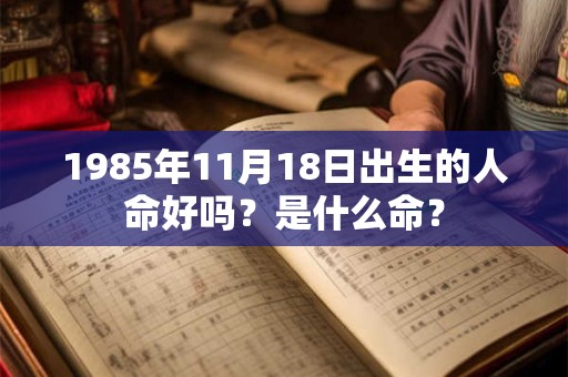 1985年11月18日出生的人命好吗？是什么命？