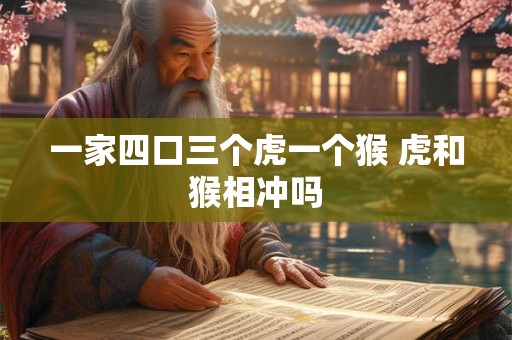 一家四口三个虎一个猴 虎和猴相冲吗
