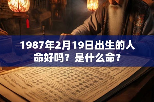 1987年2月19日出生的人命好吗?是什么命? 1987年2月19日出生的人命好吗?是什么命?